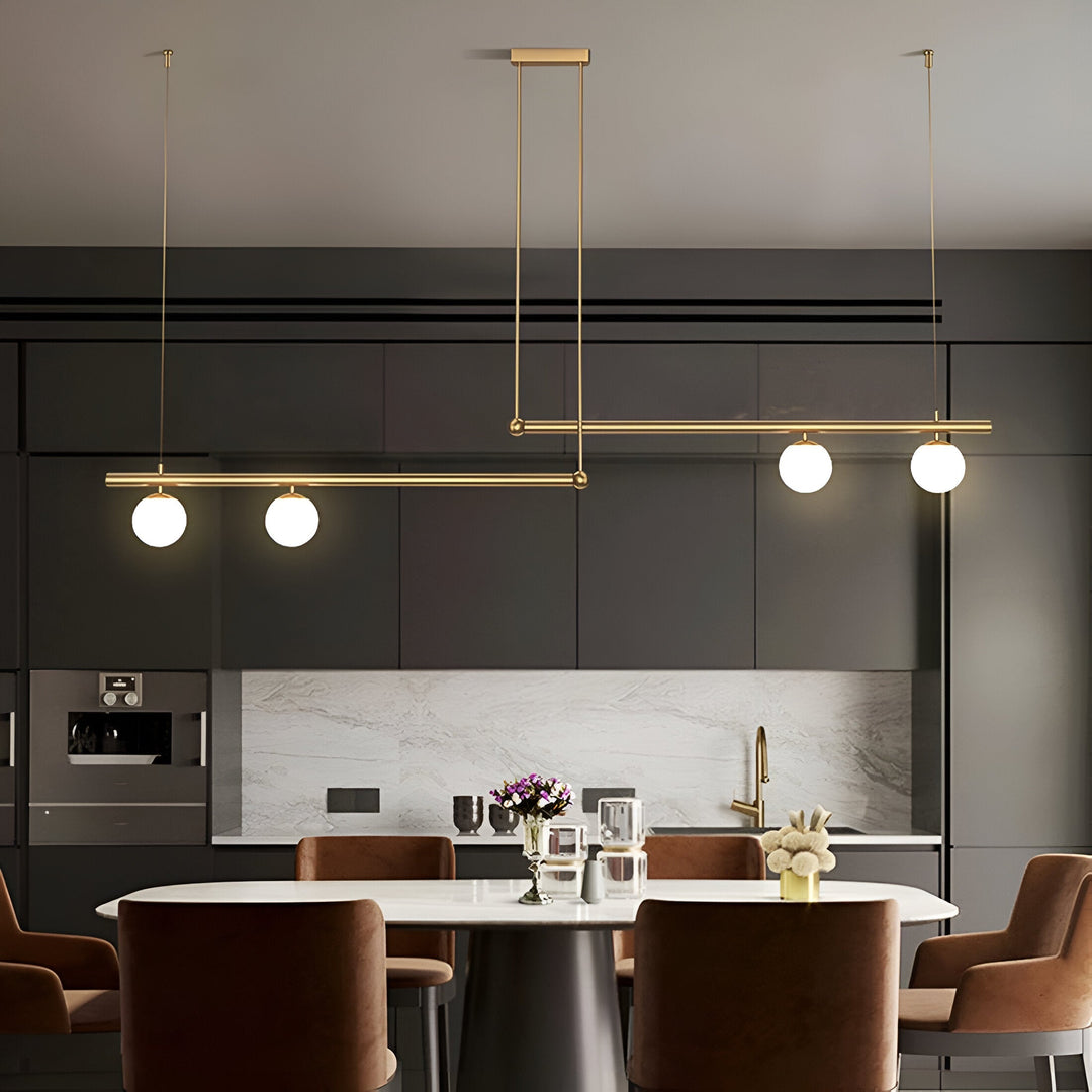 BowLift | Nordic Glass Linear Luxury Pendant Lamp