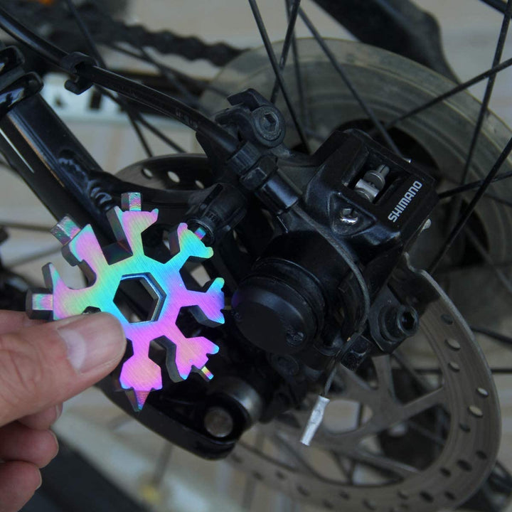 BowLift | Snowflake - MultiTool 18-in-1 Stainless Steel Portable for Outdoor Adventures