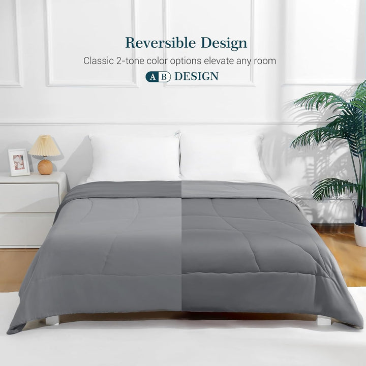 Ultra Soft Cloudy 3D Cooling Comforter  Extreme Q Max 0.5-Gray | Bowlift