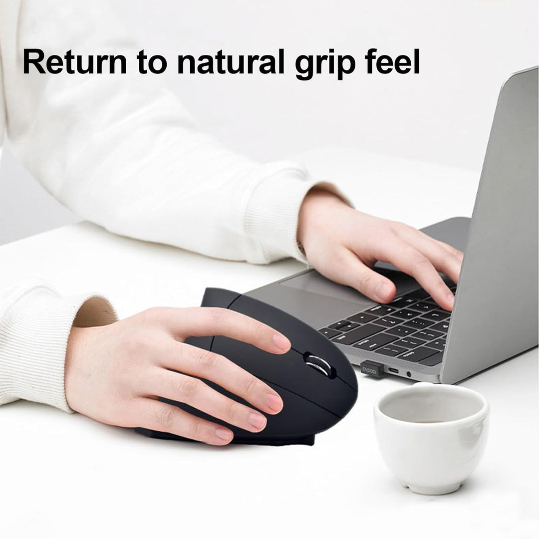 BowLift | Rechargeable Ergonomic Vertical Wireless Mouse – Elvion