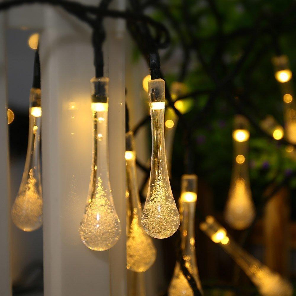 BowLift | LED Water Drop Solar Lights