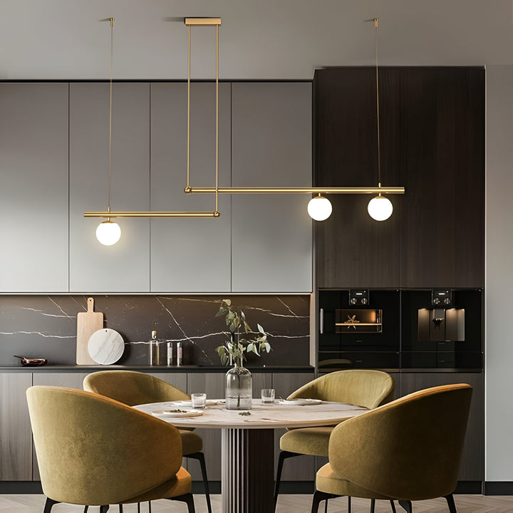 BowLift | Nordic Glass Linear Luxury Pendant Lamp
