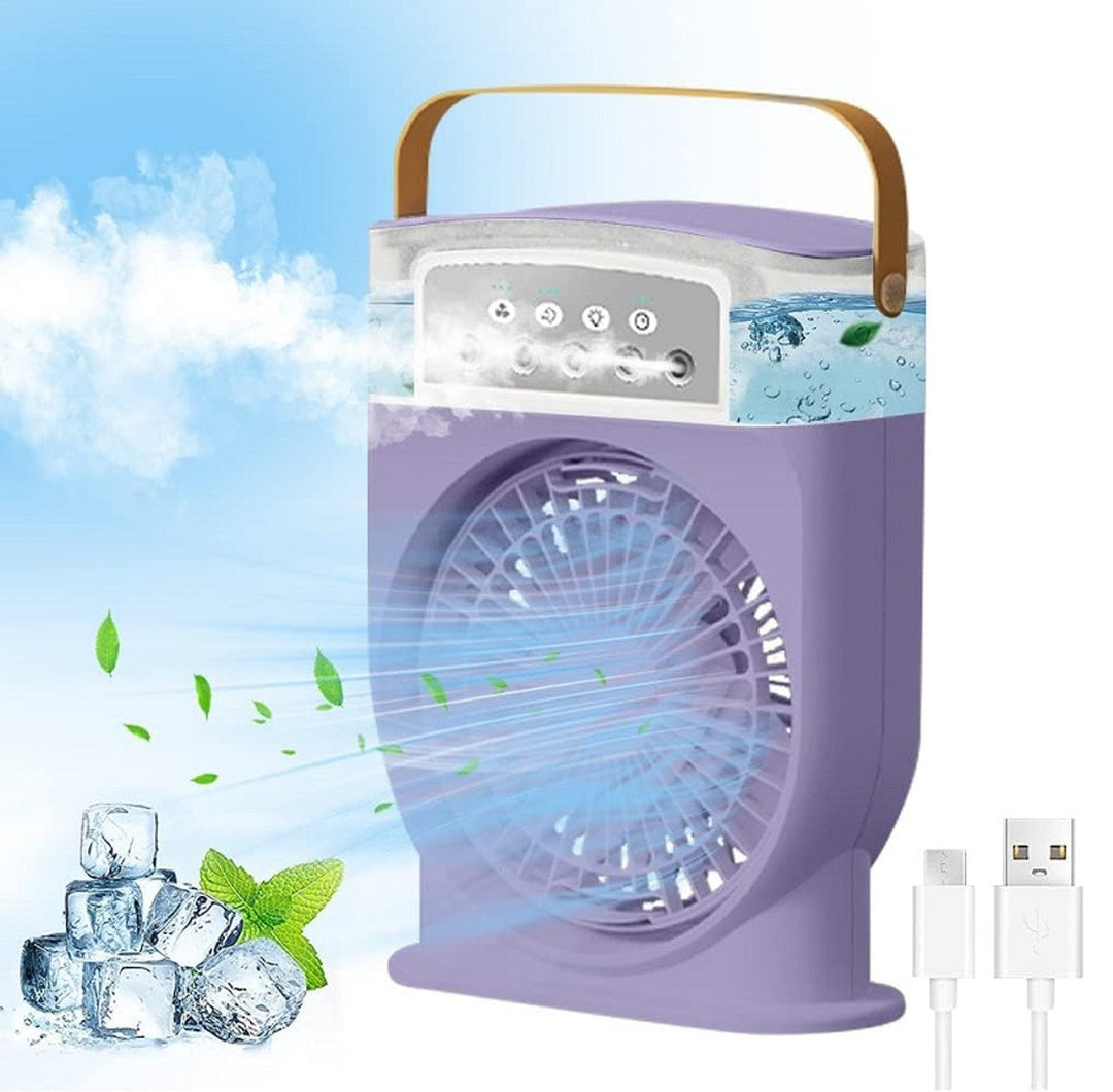 Portable Air Conditioner Fan, Mini Evaporative Air Cooler with 7 Colors LED | Bowlift
