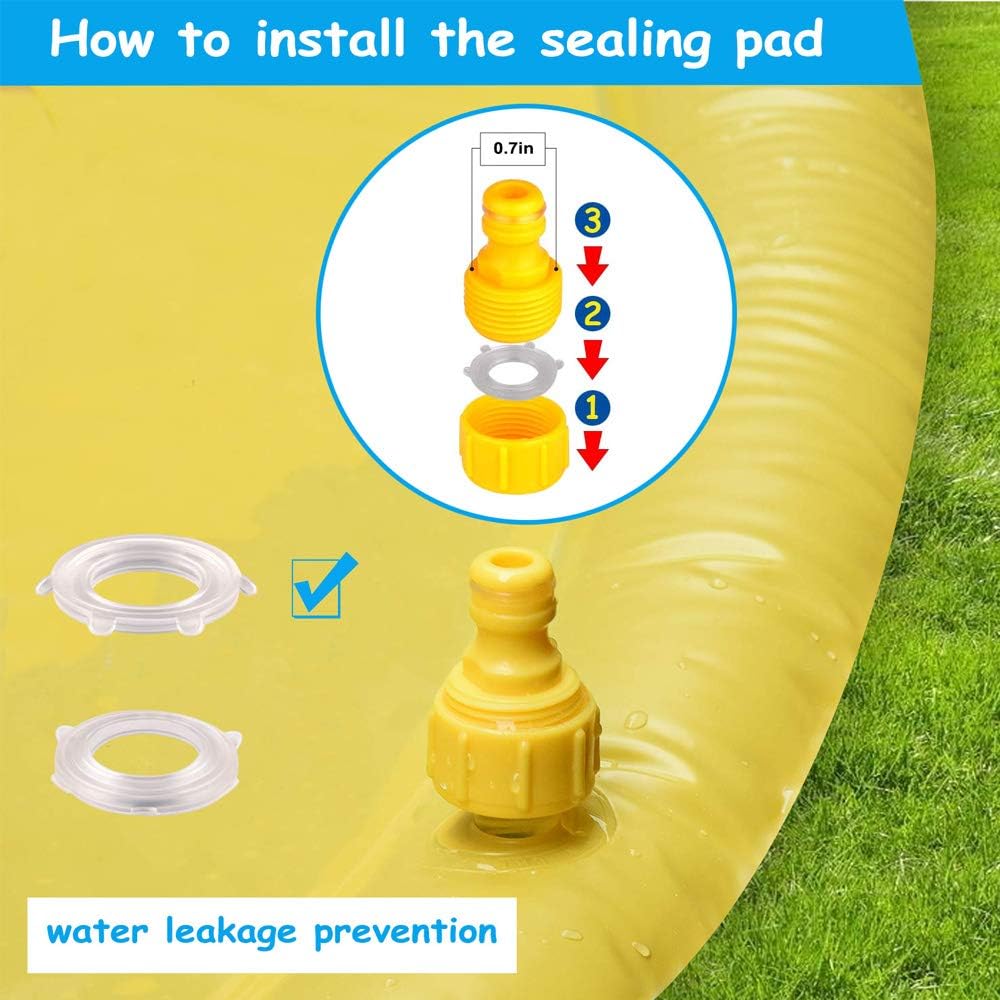 BowLift | Shark Splash Sprinkler Mat for Kids – Inflatable Water Mat