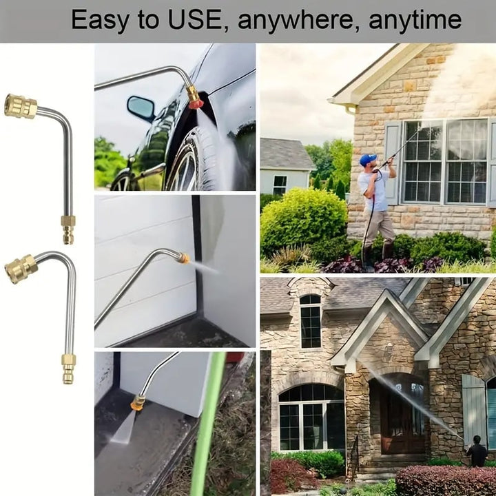 BowLift | 4000 PSI Telescoping High Pressure Washer Wand Set for Gutter & Roof Drainage & Walls Cleaning
