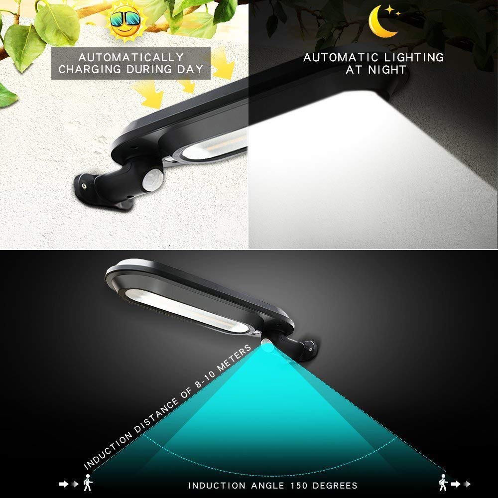 BowLift | Solar Wall Light with Motion Sensor – LED Outdoor Lighting for Garden & Terrace
