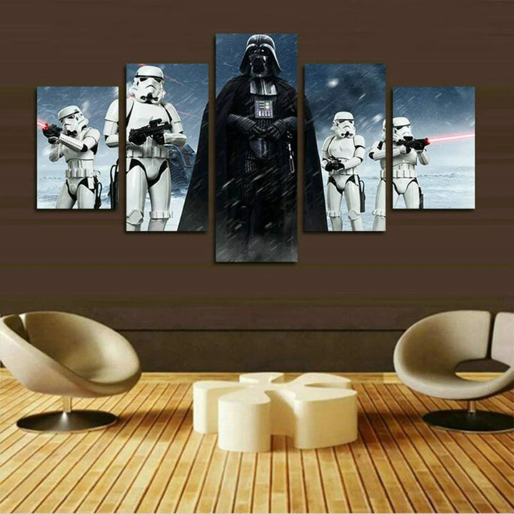 Set of 5 Death Vader Wall Canvas | Bowlift