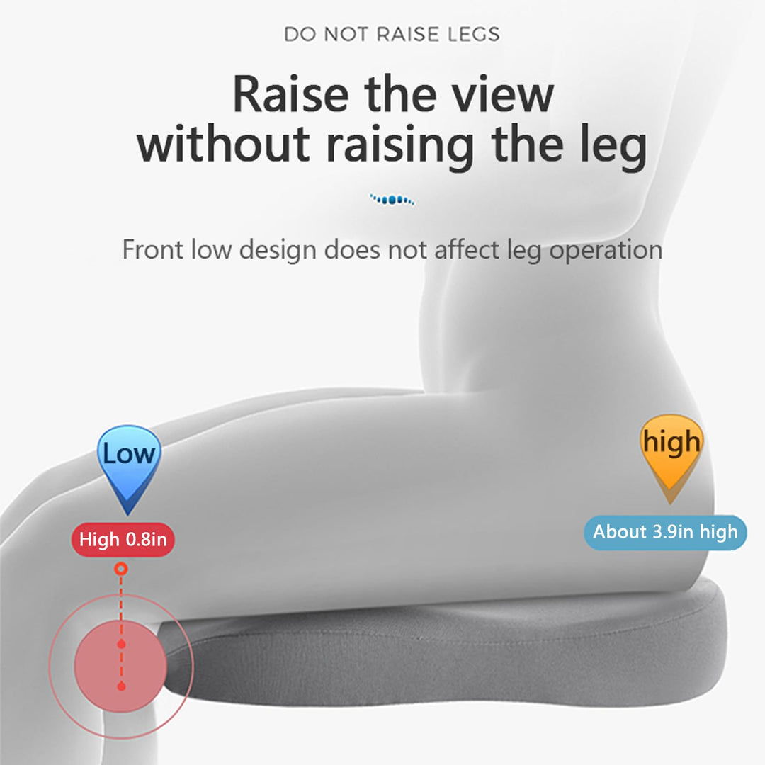 ZitComfort Ergonomic Seat Booster Cushion for Car & Office – Better Sitting Height and Posture | Bowlift