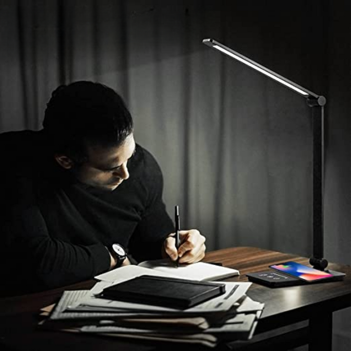 BowLift | ModernGlow - Wireless Charging LED Desk Lamp with Touch Control