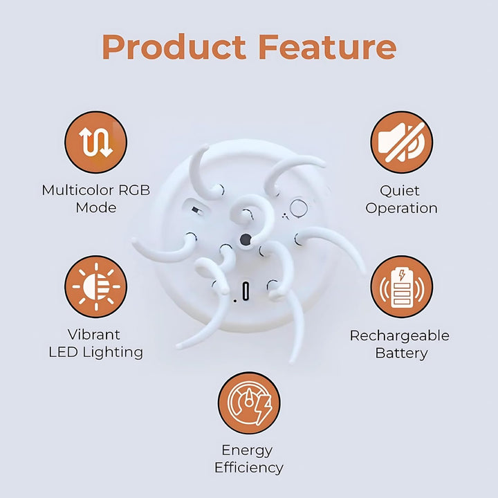 BowLift | LED Mood Lamp | Lifelike Jellyfish Light for Bedroom