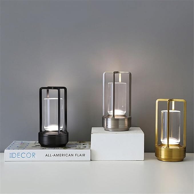 BowLift | Wireless Lantern Lamp with Crystal Shade