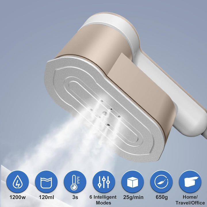 BowLift | Portable Travel Steamer Iron 1200W with 6 Modes and AU Plug