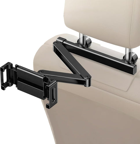 BowLift | Car Headrest Tablet Holder – Adjustable 360° Backseat Phone & Tablet Mount – Movira