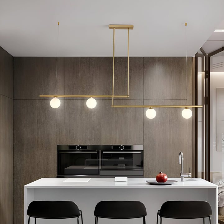 BowLift | Nordic Glass Linear Luxury Pendant Lamp
