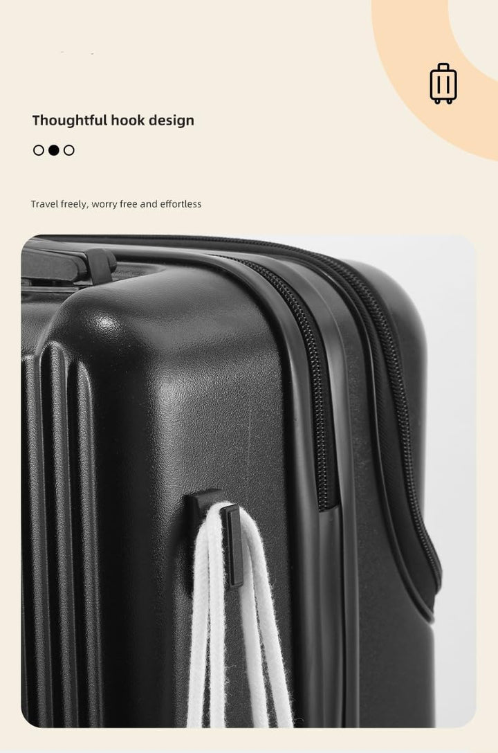 BowLift | Hard Shell Cabin Luggage with Cup Holder, USB Port & TSA Lock