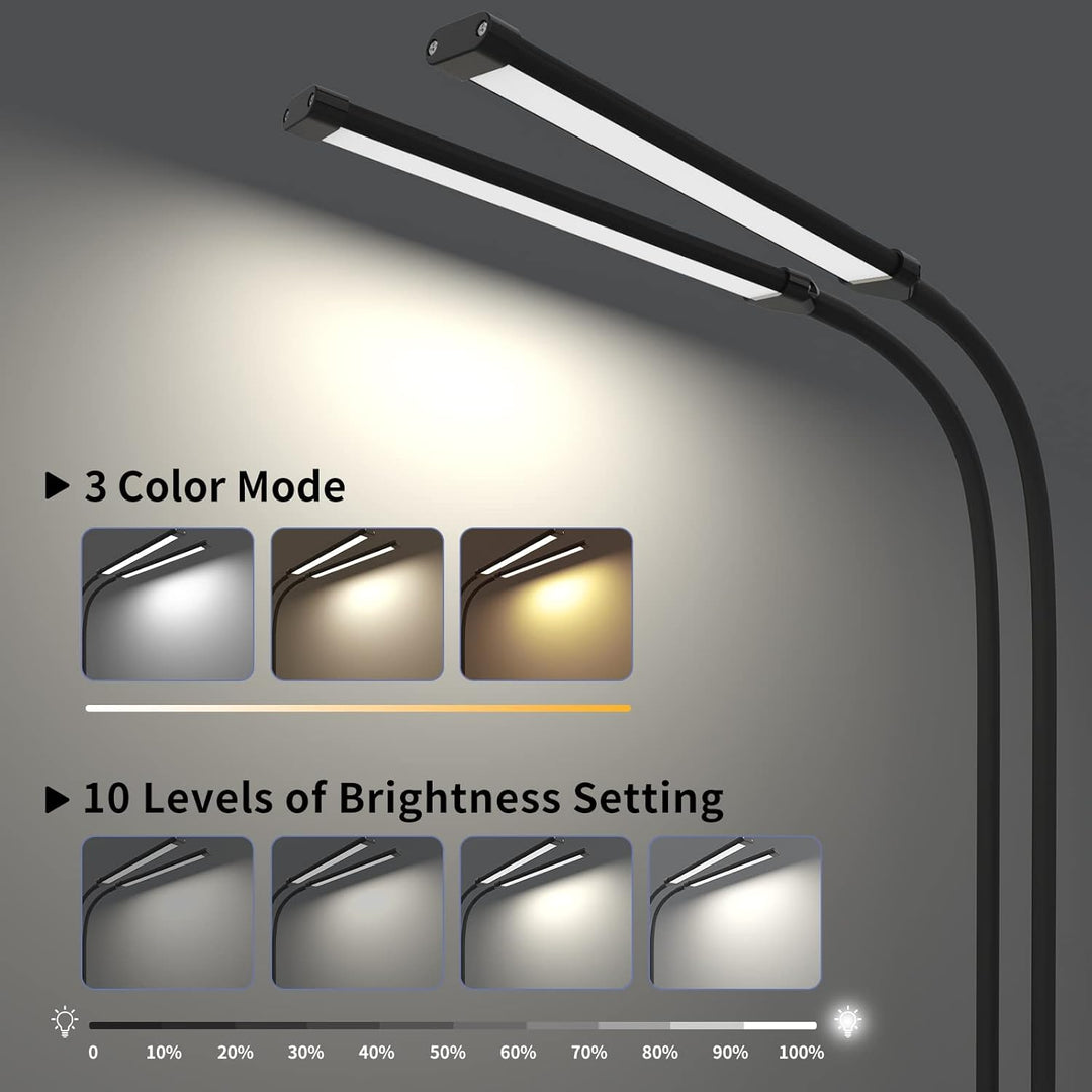 BowLift | 77 LED Desk Clamp Lamp with 70cm Flexible Gooseneck – Ravien