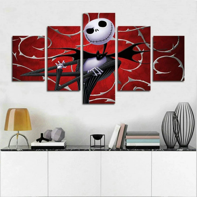 Set of 5 Decorative Halloween Wall Canvas | Bowlift
