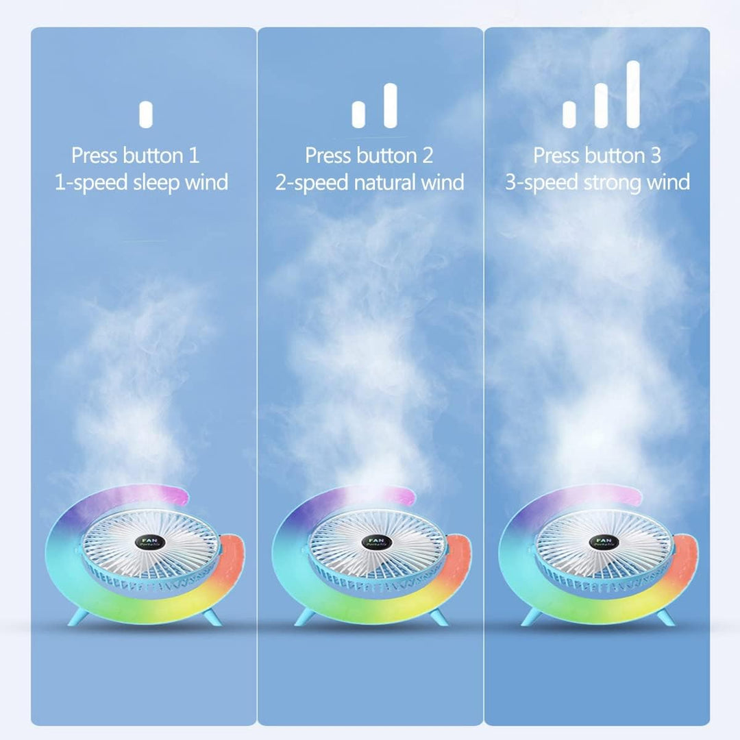 Multifunctional Colorful desktop small fan | Bowlift