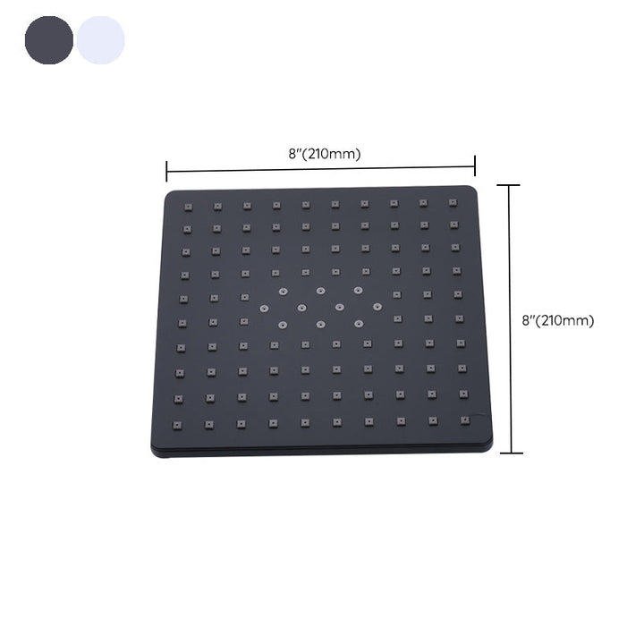 BowLift | Contemporary Style Shower Head Plastic Fixed Shower Head in Round and Square Shape