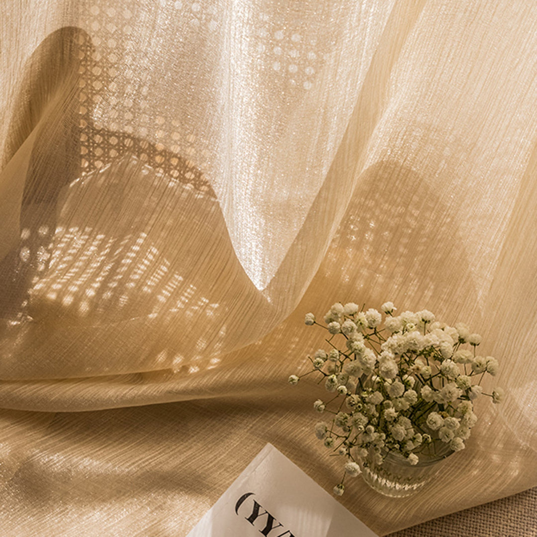 Transparent Linen Curtains, Light and Modern for Living Room | Bowlift