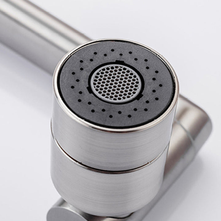 BowLift | Swivel Spout Bathroom Faucet Single Hole Basin Faucet with Lever Handle