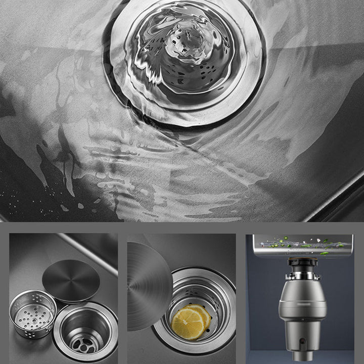 BowLift | Classic Round Wash Basin Stainless Steel Built-in Basin Non-slip Round Basin for the Kitchen