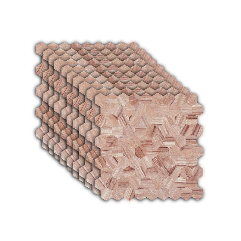 BowLift | Hexagonal Mosaic Tiles Metal Peel and Stick Tiles for Kitchen and Bathroom, 11.8" x 11.8"