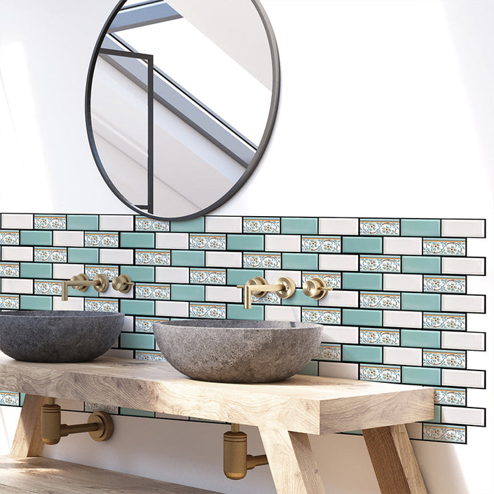 BowLift | Modern Matte Peel and Stick Tile Rectangular PVC Subway Tile for Bathroom