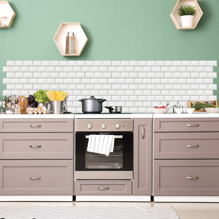 BowLift | Modern Matte Peel and Stick Tile Rectangular PVC Subway Tile for Bathroom