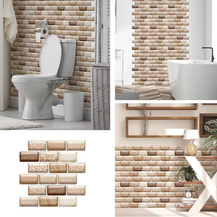 BowLift | Modern Matte Peel and Stick Tile Rectangular PVC Subway Tile for Bathroom
