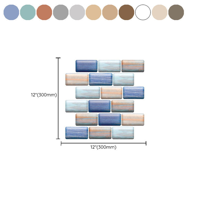 BowLift | Modern Matte Peel and Stick Tile Rectangular PVC Subway Tile for Bathroom