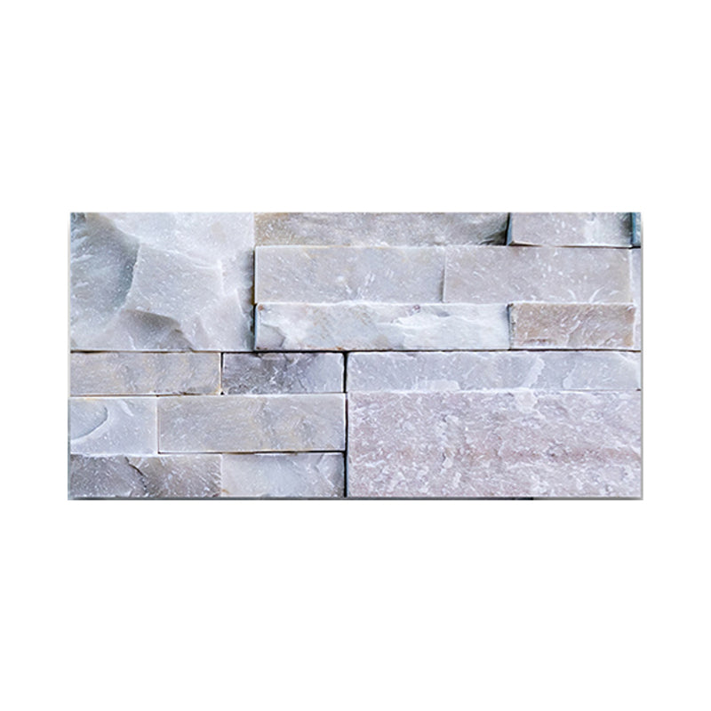 BowLift | Modern Gray PVC Peel and Stick Tiles Rectangular Stacked Stone Mosaic Tile