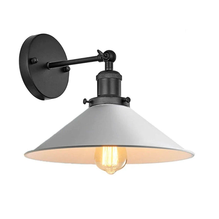BowLift | White Industrial Vintage Wall Sconce Light