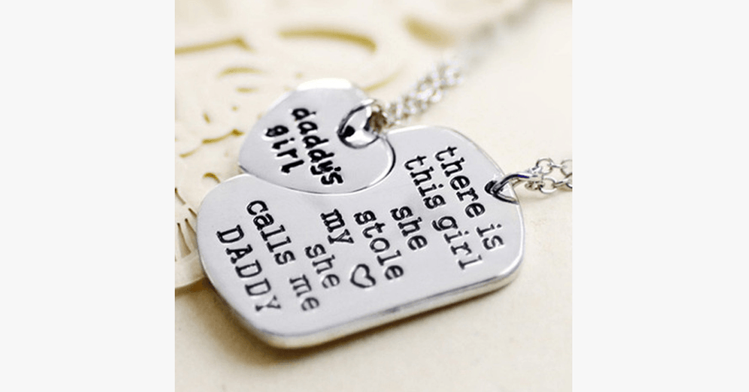 BowLift | Exquisite Father-Daughter Pendant Set – Ideal keepsake for your special bond!