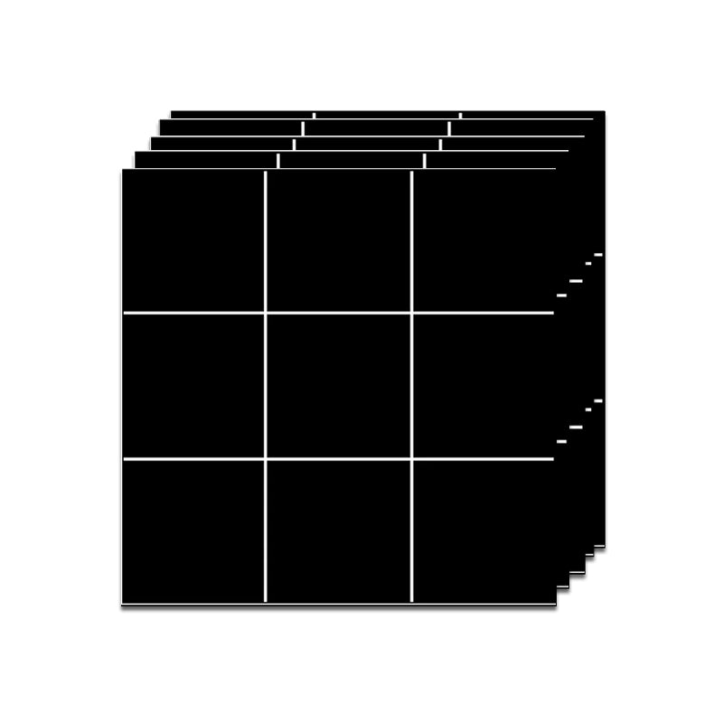 BowLift | Modern Square Grid Single Plate Plastic Peel & Stick Field Tile