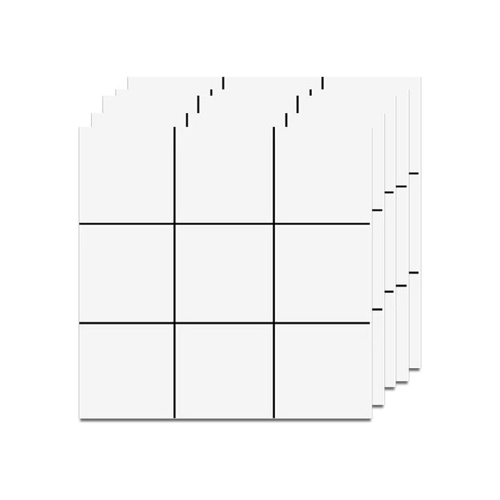 BowLift | Modern Square Grid Single Plate Plastic Peel & Stick Field Tile