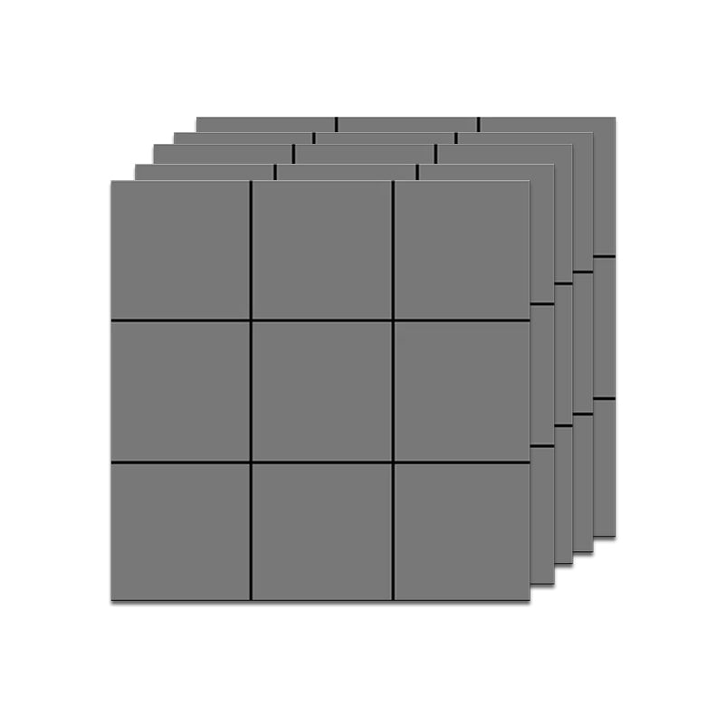 BowLift | Modern Square Grid Single Plate Plastic Peel & Stick Field Tile