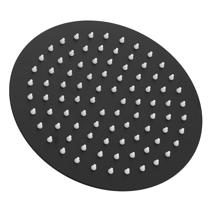 BowLift | Square and Round Shower Head made of Stainless Steel, Fixed Mounted Ceiling Shower Head in Black