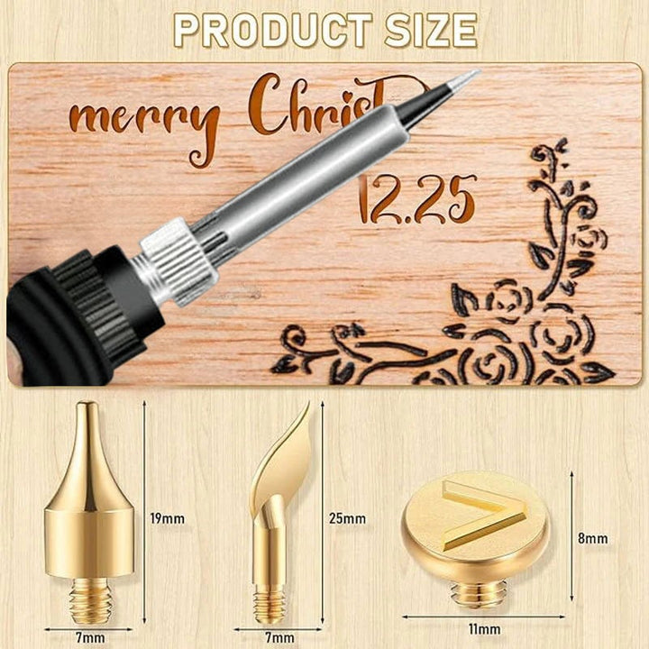 BowLift | 26 Letters Copper Mold —DIY Wood Burning/Carving Set