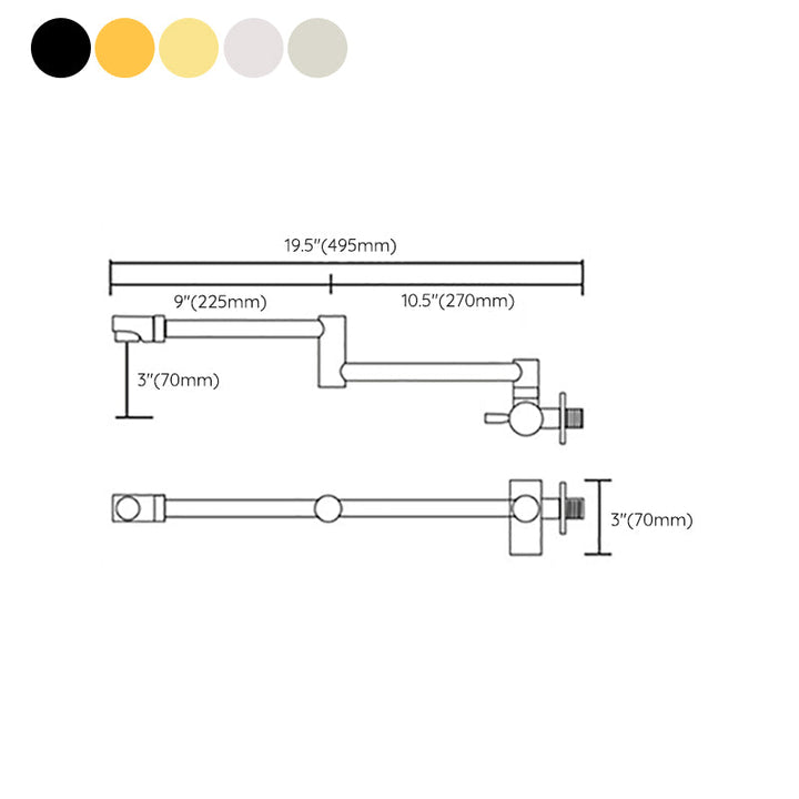 BowLift | Modern Wall Fixture Single Color Wall Mounted Bathroom Fixture