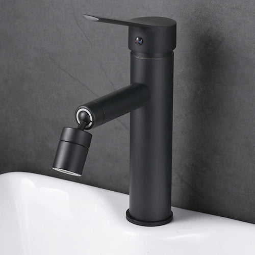 BowLift | Modern Sink Faucet Copper Lever Handle Low Arc Pull Out Sink Faucet