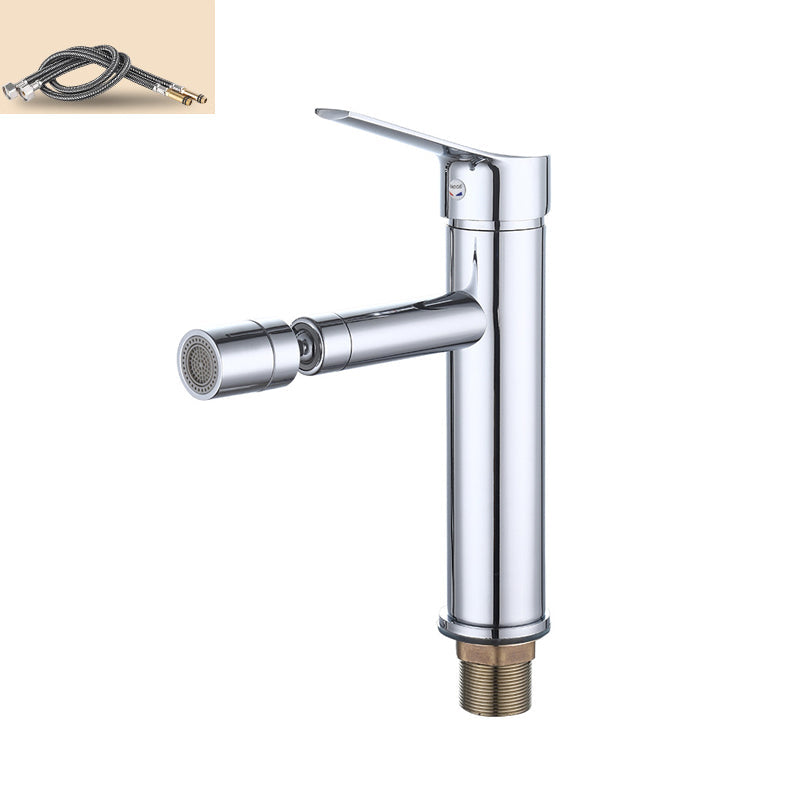 BowLift | Modern Sink Faucet Copper Lever Handle Low Arc Pull Out Sink Faucet