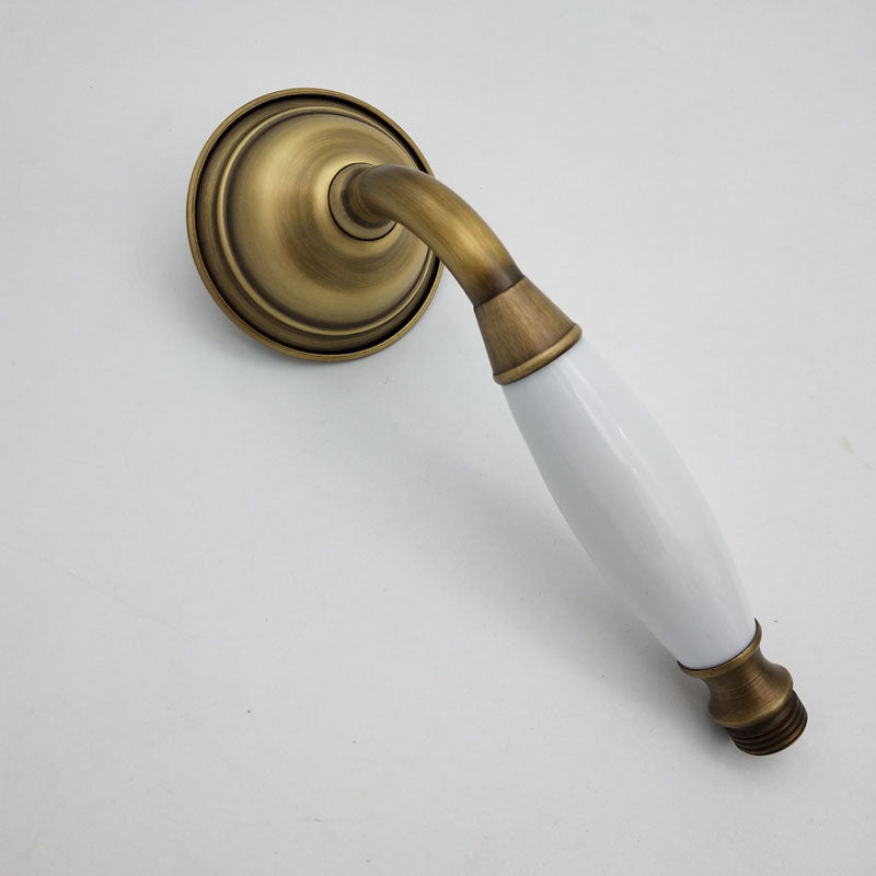 BowLift | Traditional Handheld Shower Head with Hose Polished Brass Wall Mounted Shower Head