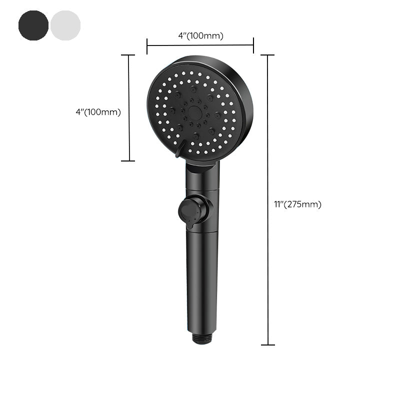 BowLift | Round Handheld Shower Head Plastic Adjustable Spray Pattern Shower Head for Home