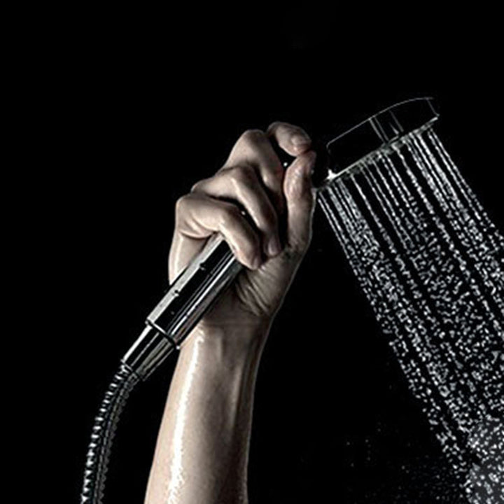 BowLift | Silver Hand Shower 3 Jets Stainless Steel Wall-Mounted Shower Head