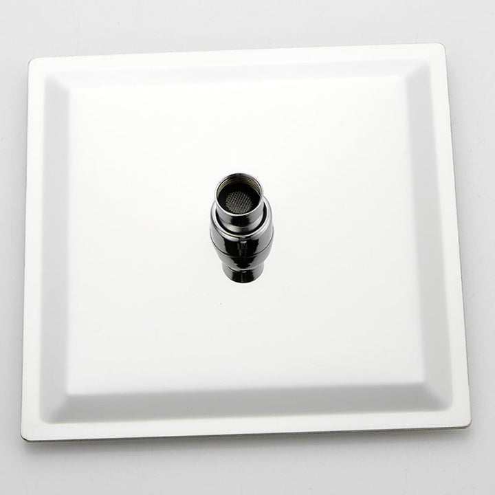 BowLift | Silver Square Double Shower Head Modern Water Filtration Wall-Mounted Shower Head