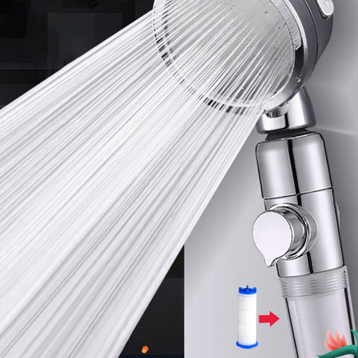 BowLift | Modern Handheld Shower Head Silver Round Standard Shower Heads