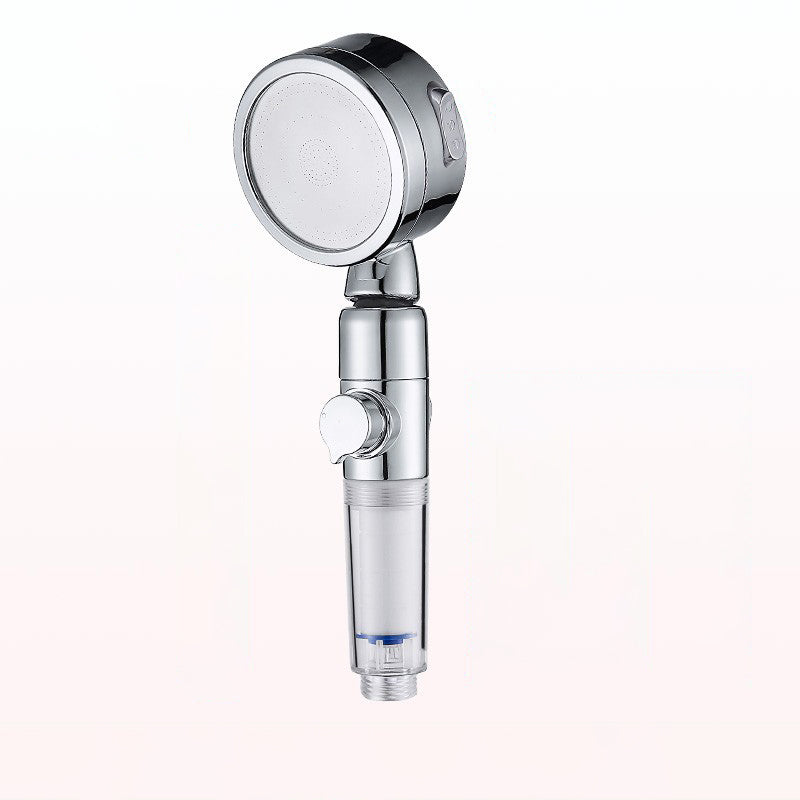 BowLift | Modern Handheld Shower Head Silver Round Standard Shower Heads