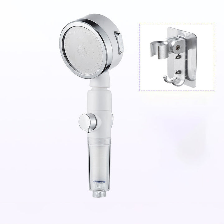 BowLift | Modern Handheld Shower Head Silver Round Standard Shower Heads