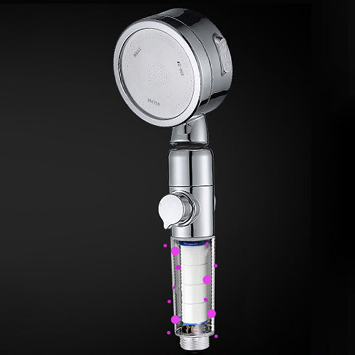BowLift | Modern Handheld Shower Head Silver Round Standard Shower Heads